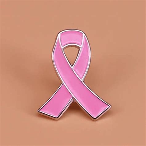 Let Leni Lead Pink Ribbon Pin For Clothes Enamel Brooch Pins Pink