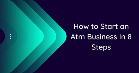 How To Start An Atm Business In 8 Steps