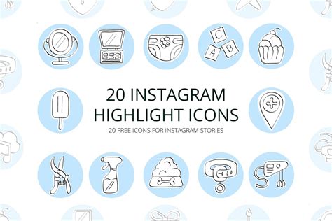 20 Instagram Highlight Icons