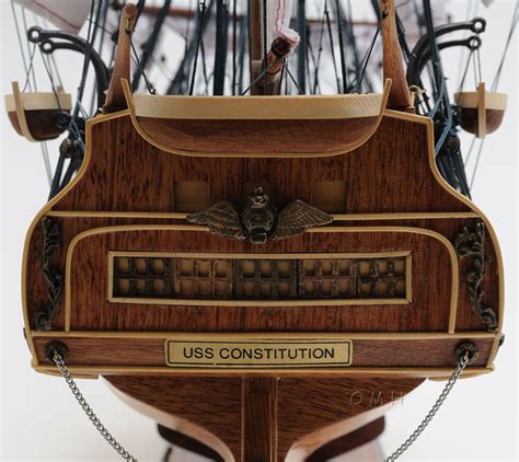 Uss Constitution 38 Model W Table Top Display Case Old Ironsides