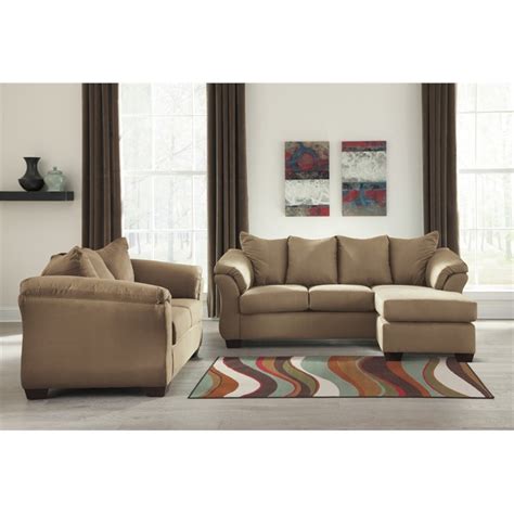 Ashley Furniture Darcy 2 Piece Sofa Set In Mocha Cymax Business