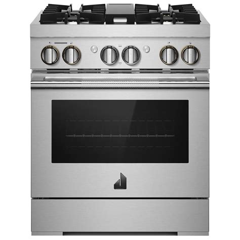 Jenn Air Rise 30 Dual Fuel Professional Range In Stainless Steel