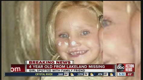 amber alert 4 year old from lakeland missing youtube