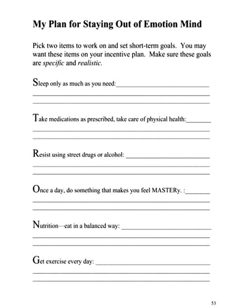 Check The Facts Dbt Worksheet Studying Worksheets