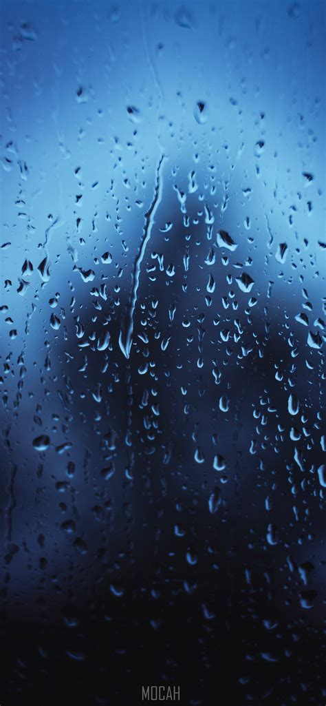 Blue Water Drop Drizzle Rain Apple Iphone 11 Pro Max 1242x2688 Hd