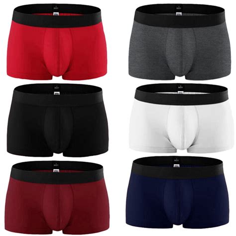 4pcslot Brand Male Panties Breathable Men Boxers Cotton Underwear U