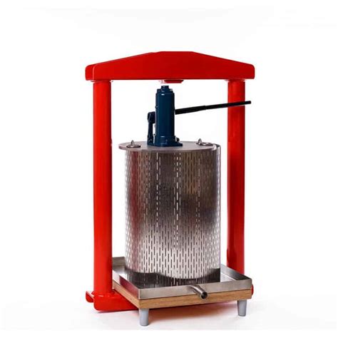 Mhp 50s Manual Hydraulic Fruit Press 50 Liters Stainless Steel Version