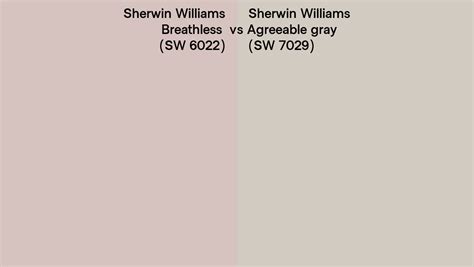 Sherwin Williams Breathless Vs Agreeable Gray Side By Side Comparison