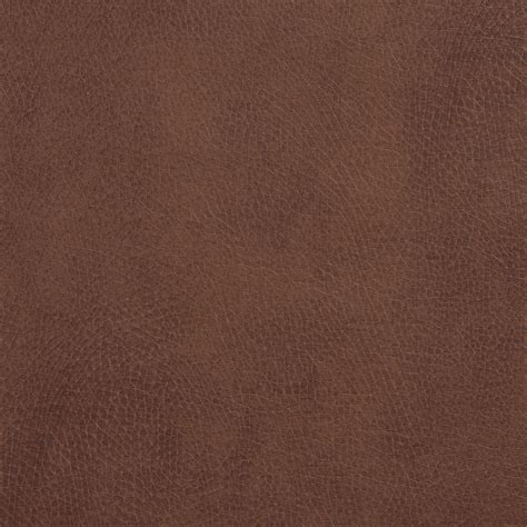 Saddle Brown Imitation Cow Hide Leather Grain Soft Vinyl Upholstery Fabric