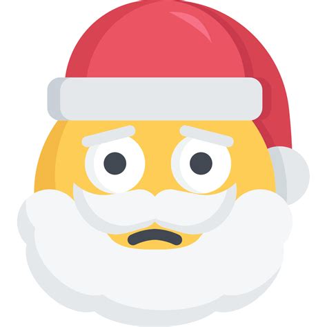 Christmas Emoji Sad Santa Upset Icon Free Download
