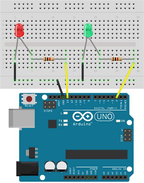 How To Connect Two Sets Of Led Lights Together Using Arduino