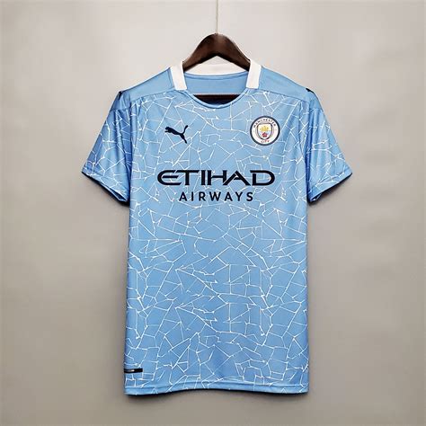 2021 Manchester City Home Blue Jerseys Shirt Cheap Soccer Jerseys