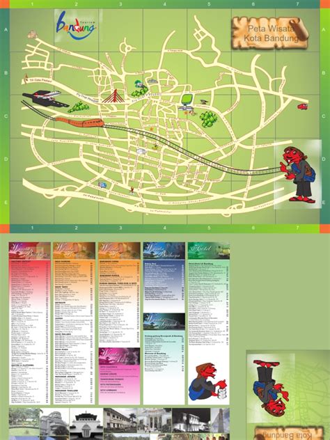 Bandung Tourism Map City Of Fashion In Indonesia