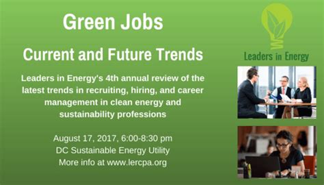 Green Jobs Current And Future Trends Leaders In Energy