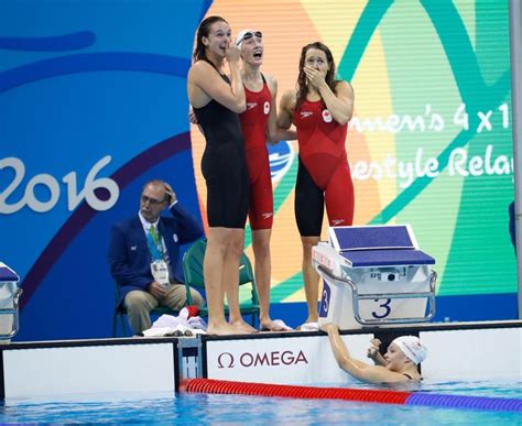 Canadas First Olympic Medal Of Rio 2016 Arrived On Day 1 At The Pool
