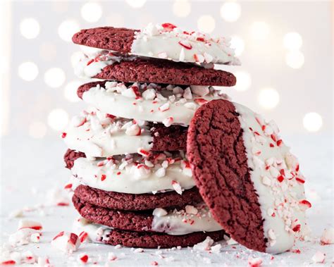 Red Velvet Peppermint Cookies Bake From Scratch