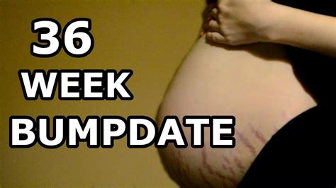 36 Week Bumpdate 9 Months Pregnant Youtube