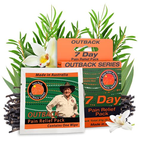 Outback Pain Relief All Natural Pain Relief Towelettes Topical Oil