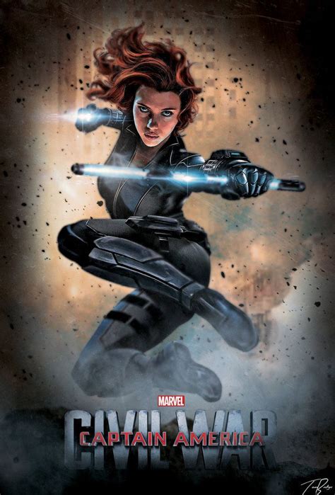 Posters of marvel studios film captain america: Captain America Civil War Poster : Black Widow 2 by NO ...