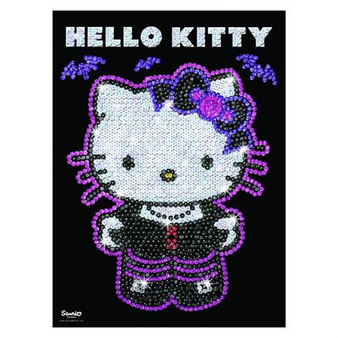 Hello Kitty Gothic Style Ksg Sequin Art Uk