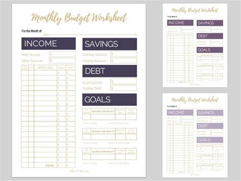 6 Free Monthly Budget Printables That Are Proven To Help You Pay Off Debt