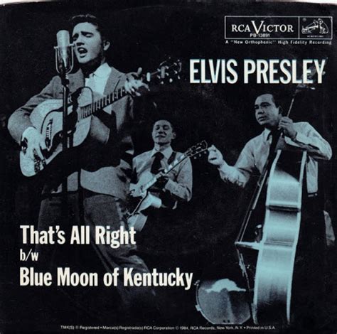 The use of alright in place of all right has never been condoned by dictionaries or usage authorities, but this convention is not likely to last. Today: Elvis Presley released "That's All Right" in 1954 ...