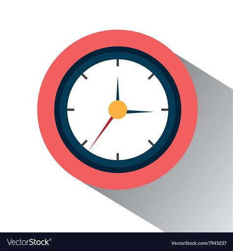 Time Clock Graphic Royalty Free Vector Image Vectorstock