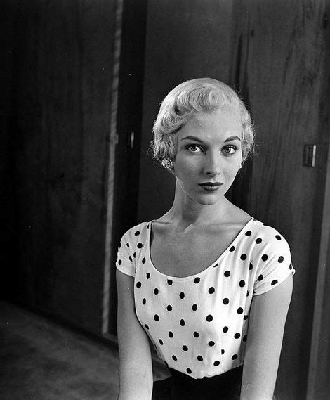 1950s Photo By Nina Leen Spotty Top In Black And White Vintage