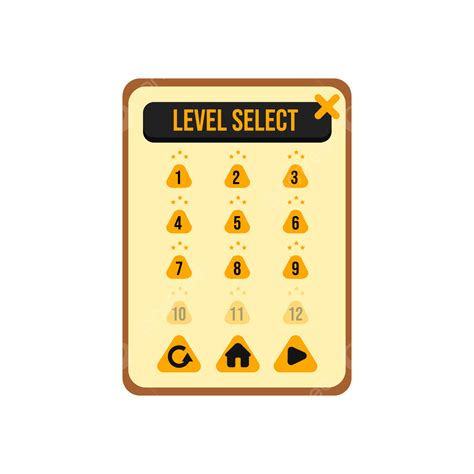 Level Select Vector Design Images Game Level Select Game Level Design