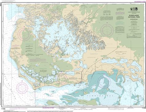 Nautical Chart 11433 Everglades National Park Whitewater Bay Mixed