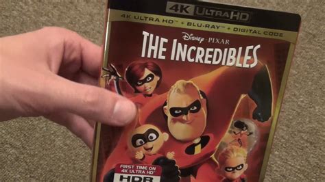 Disneypixar The Incredibles 4k Ultra Hd Blu Ray Unboxing Youtube