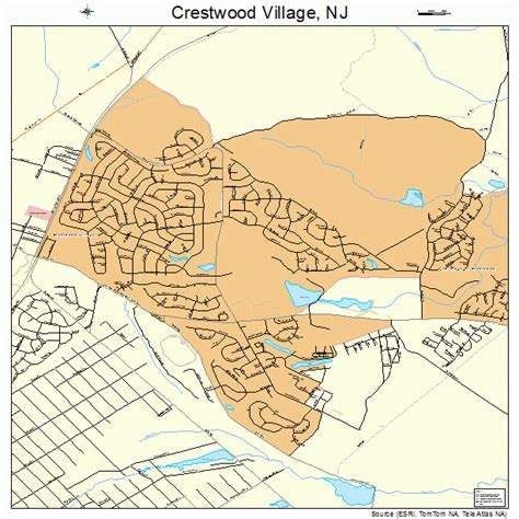 Crestwood Village New Jersey Street Map 3415910