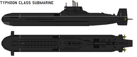 With a maximum displacement of 33,800 tons. Typhoon class submarine by bagera3005 on DeviantArt