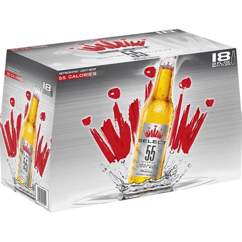 Budweiser® Select® 55® Light Beer 18 Pack 12 Fl Oz Bottles Casey S Foods