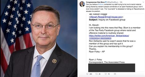 Rod Blum Tweets Reporters Phone Number Over Racist Facebook Group Question