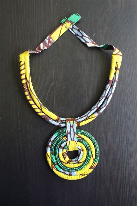 Collar De Tela Africana Tradicional De Las Mujeres Etsy