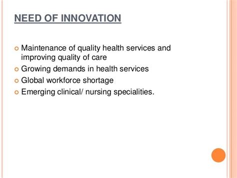 Innovations In Nursing