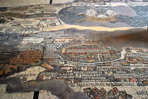 The Ancient Madaba Mosaic Map In Jordan