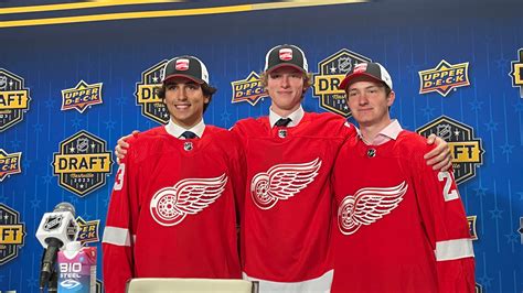Detroit Red Wings Nhl Draft Day 2 Msus Trey Augustine Among 9 Picks