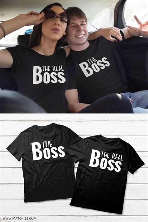 The Boss Couple Shirts Funny Quote Matching His And Her Sayings Coupleshirtsmatching