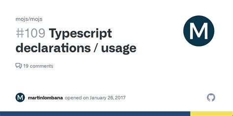 Typescript Declarations Usage · Issue 109 · Mojsmojs · Github