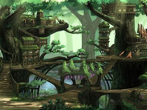 Valthryia Fantasy Treehouse Fantasy Landscape Fantasy Town