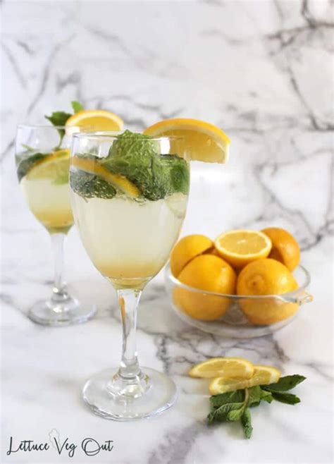 Lemon Mocktail Mojito Style With Mint Vegan Friendly