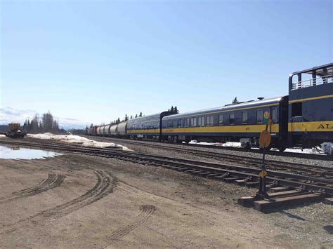 Alaska Railroad Mixed Freightpassenger Train In Hurricane Ak 5314