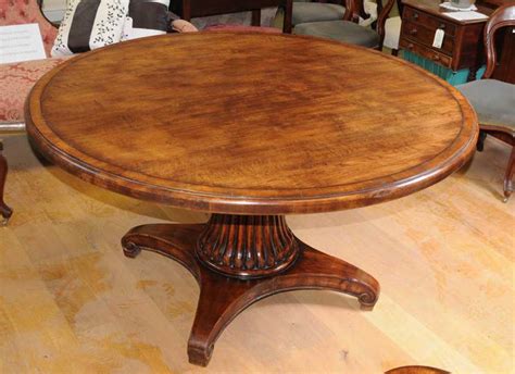 When inquiring about a table please specify species of wood, size, top thickness, base/leg style and finish color. French Round Oak Dining Table Farmhouse Furniture ...
