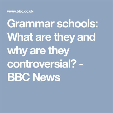 Grammar Schools What Are They And Why Are They Controversial