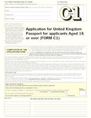 How To Fill British Passport Application Form Document Samples