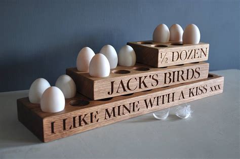 Personalised Egg Rack By The Oak Rope Company Notonthehighstreet Com