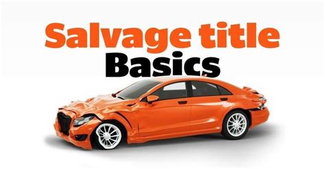Most insurance companies either won't cover cars with a salvage title or offer only very limited coverages. Salvage Title Automobiles A salvage title vehicle is one that has been written off by the ...