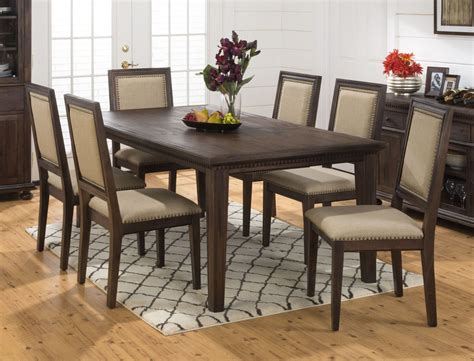 It's all thanks to the table, whose sheesham wood top. Geneva Hills Rustic Brown Extendable Rectangular Dining ...